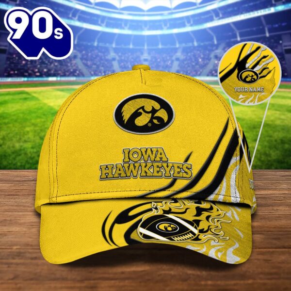 Iowa Hawkeyes Sport Cap Personalized Your Name NCAA Cap