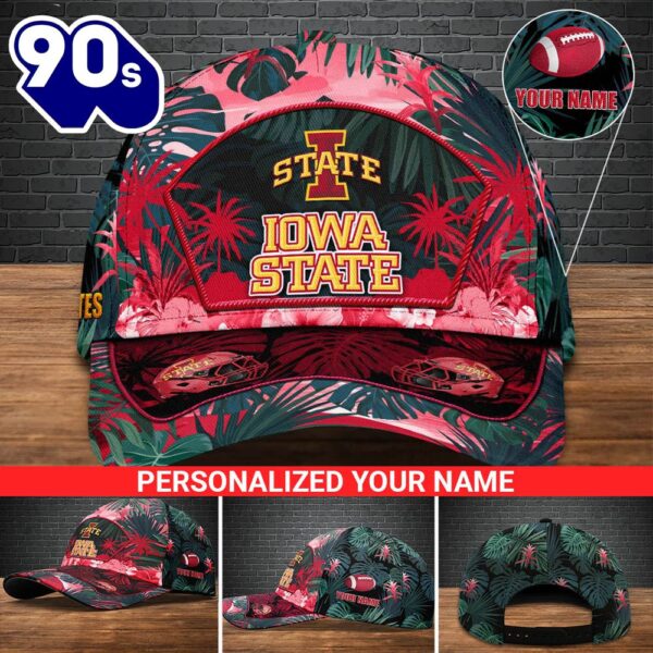 Iowa State Cyclones Football Team Cap Personalized Your Name NCAA Cap