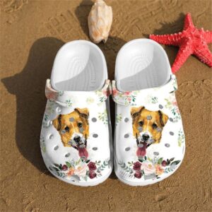 Jack Russell Terrier shoes Crocs Crocband Clogs Shoes For Men Women