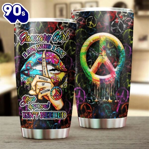January Girl Hippie Stainless Steel Cup