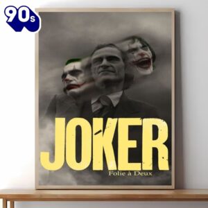 Joker Folie A Deux Movie Poster Wall Art Canvas