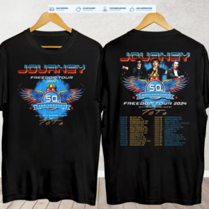 Journey 2024 Tour Freedom T-Shirt Toto Concert S-3xl Gift Shirt Fans Music Band