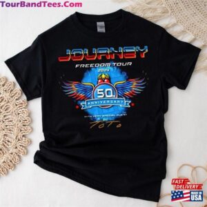 Journey Freedom Tour 2024 Shirt Band Tee With Toto Concert Unisex T-Shirt