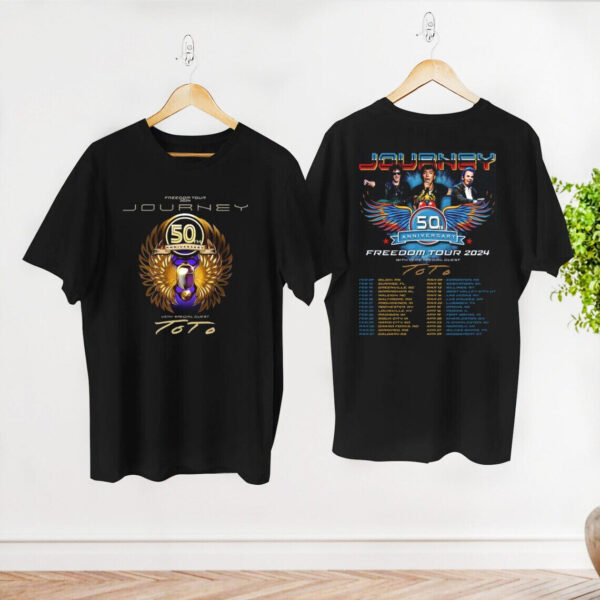 Journey Freedom Tour 2024 Shirt, Journey Band Fan Shirt