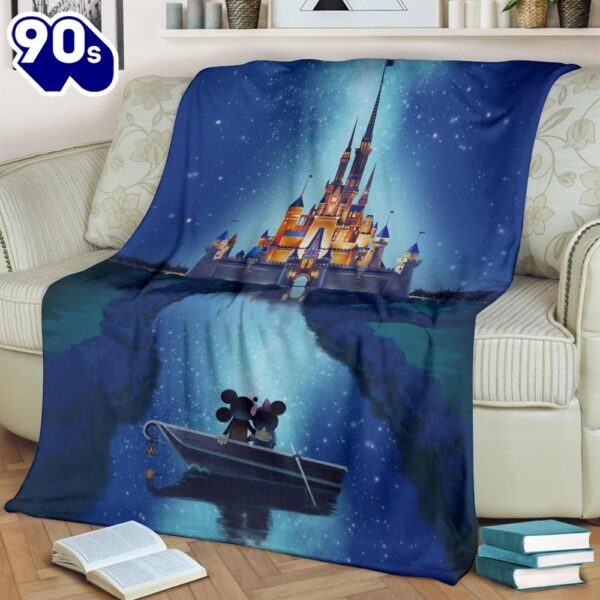 Journey To The Castle Mickey Disney Fleece Blanket Gift For Fan