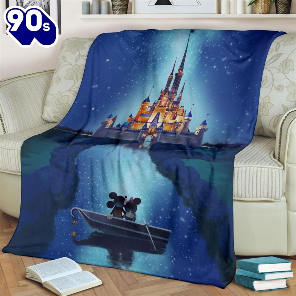 Journey To The Castle Mickey Disney Fleece Blanket Gift For Fan Journey To The Castle Mickey Disney Fleece Blanket Gift For Fan