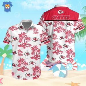 Kansas City Chiefs Hawaiian Shirt Island Pattern Beach Gift For Friend