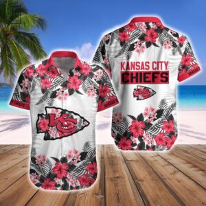 Kansas City Chiefs Tropical Style Hawaiian Shirt Short Combo Set
