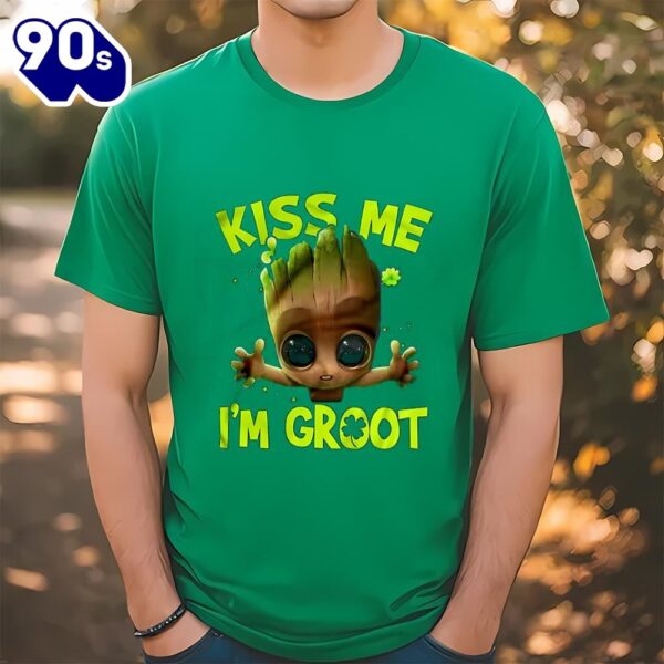 Kiss Me I’m Groot St Patrick’s Day T-Shirts