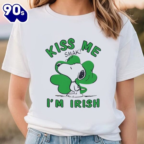 Kiss Me I’m Irish Shirt, Snoopy St Patricks Day T-shirt