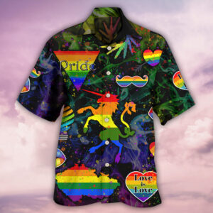 LGBT Be Careful Who You Hate Style Hawaiian Shirt 1