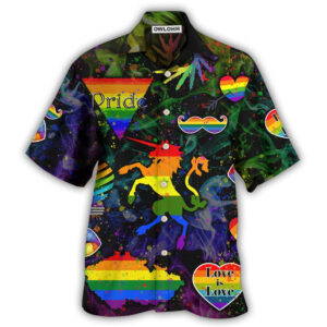 LGBT Be Careful Who You Hate Style Hawaiian Shirt 3