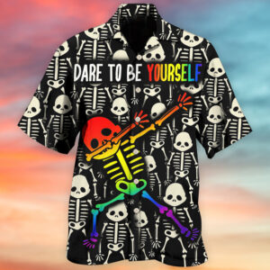 LGBT Dare To Be Yourself Style Hawaiian Shirt 1