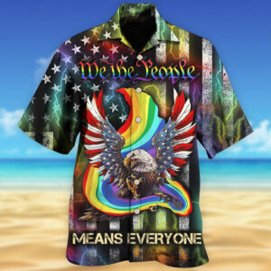 LGBT Eagle We The People Style Hawaiian Shirt 1