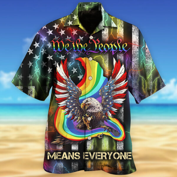 LGBT Eagle We The People Style Hawaiian Shirt