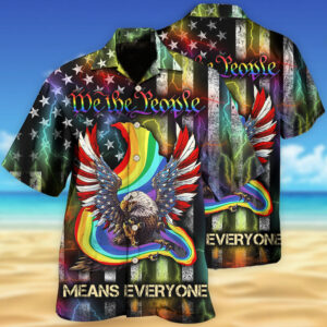 LGBT Eagle We The People Style Hawaiian Shirt 2