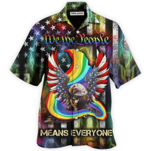 LGBT Eagle We The People Style Hawaiian Shirt 3