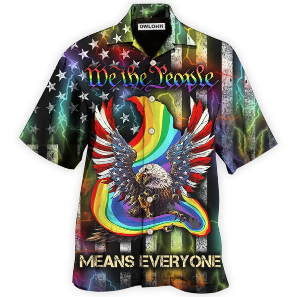 LGBT Eagle We The People Style Hawaiian Shirt