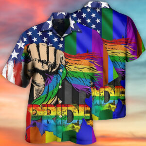 LGBT Hand Love Is Love Hawaiian Shirt 2