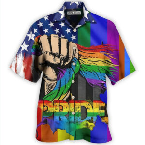 LGBT Hand Love Is Love Hawaiian Shirt 3