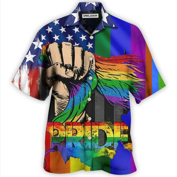 LGBT Hand Love Is Love Hawaiian Shirt