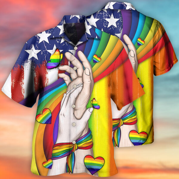 LGBT Hand Love Style Hawaiian Shirt