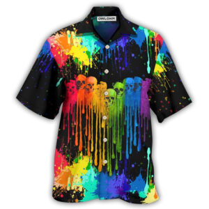 LGBT Heart Skull Style Hawaiian Shirt 2