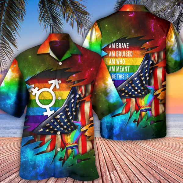 LGBT I Am Brave I Am Bruised Cool Hawaiian Shirt