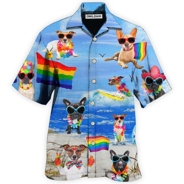 LGBT Jack Russell Terrier Cool Hawaiian Shirt