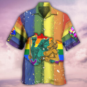 LGBT Liberty And Justice For All Cool Hawaiian Shirt 1