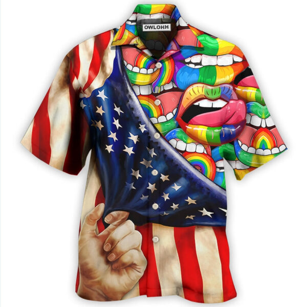 LGBT Lip Love Style Hawaiian Shirt