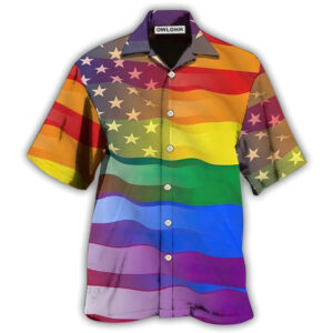 LGBT Love America Peace Hawaiian Shirt 2