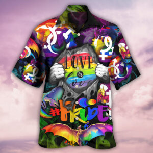 LGBT Love Is Love Pride Hand Hawaiian Shirt 1