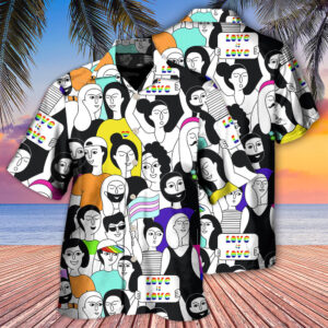 LGBT Love Who You Want Hawaiian Shirt 2