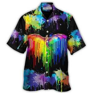 LGBT Pride Dragon The Color Of Happiness Hawaiian Shirt 3