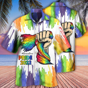 LGBT Pride Love Is Love Hawaiian Shirt 2