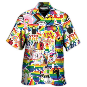 LGBT Rainbow Im Gay Hawaiian Shirt 3