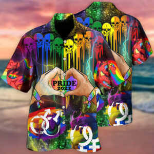 LGBT Skull Pride Style Hawaiian Shirt 2