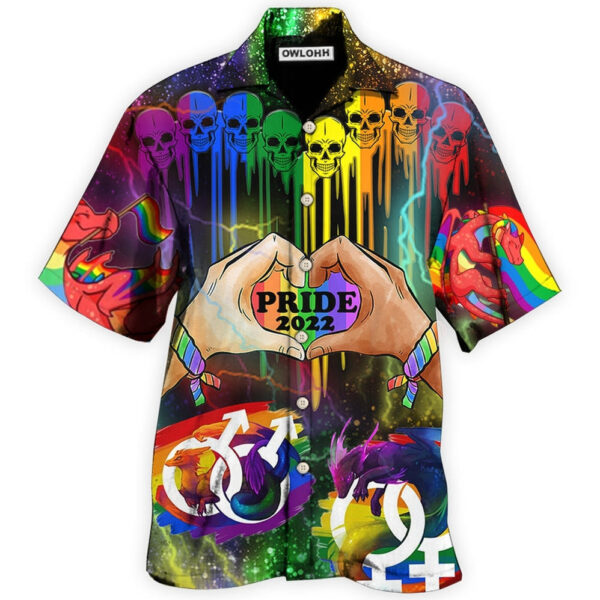 LGBT Skull Pride  Style Hawaiian Shirt