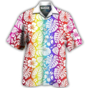 LGBT Tropical Leaf Hawaiian Shirt 2