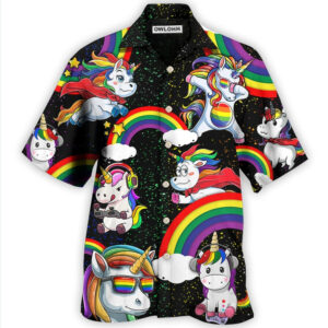 LGBT Unicorn Funny Style Hawaiian Shirt 3