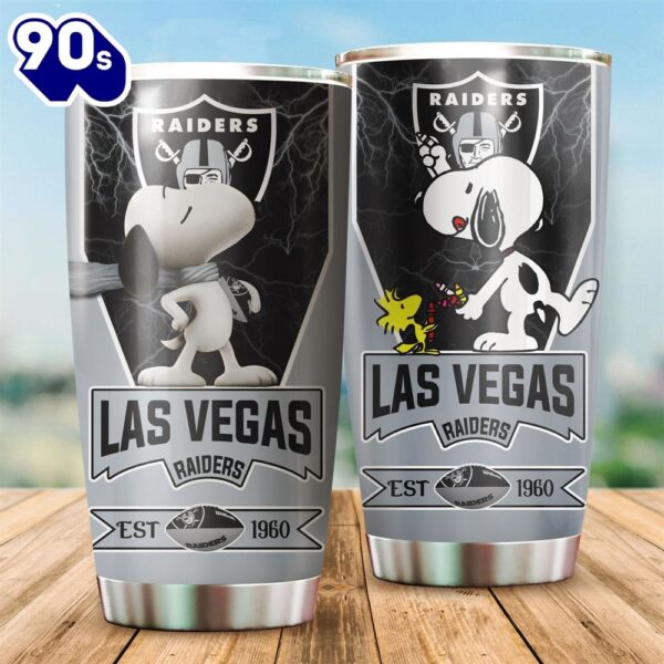 Las Vegas Raiders Snoopy All Over Print 3D Tumbler-TPH