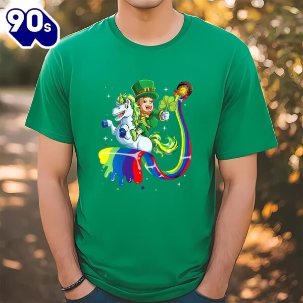 Lepricorn Leprechaun Unicorn Gift St Patricks Day Shirt