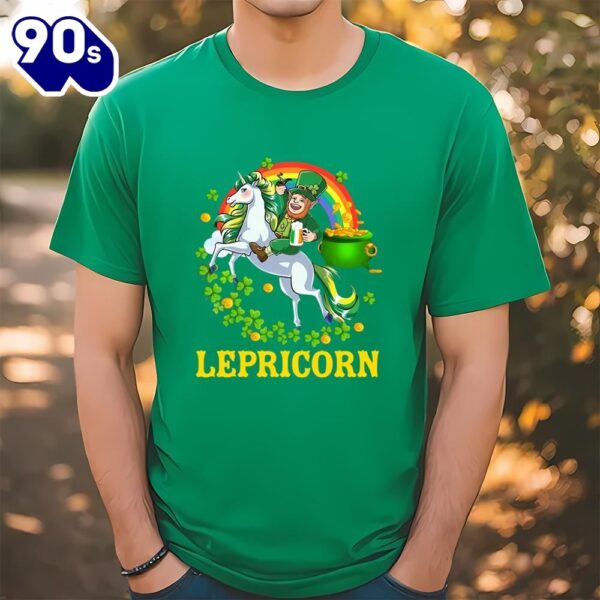 Lepricorn Leprechaun Unicorn T shirt St Patricks Day Girls T-Shirt