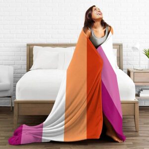 Lgbt Gay Lesbian Super Soft Fuzzy Warm Cozy Micro Fleece Lesbian Blankets Suitable For Sofa Bed Couch 80X60 3