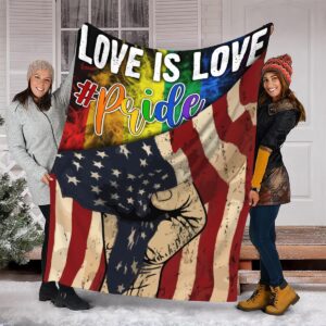 Lgbt Gay Pride Blanket Strong Hand Rainbow Lesbian Gay Transgender Bisexual Blanket Lgbtq Blanket 2