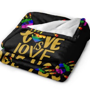 Lgbt Gay Pride Fleece Throw Blankets Soft Plush Blanket For Bed Couch Blanket For Gay Lesbian Blanket 3