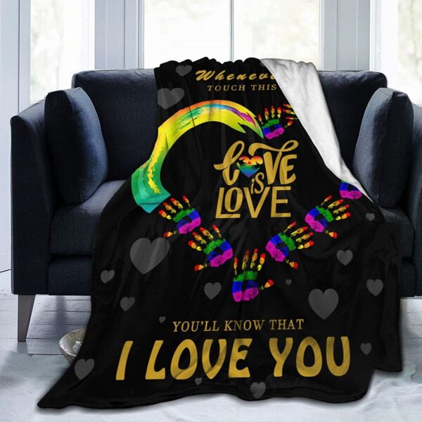 Lgbt Gay Pride Fleece Throw Blankets Soft Plush Blanket For Bed Couch Car 60X50, Pride Gift