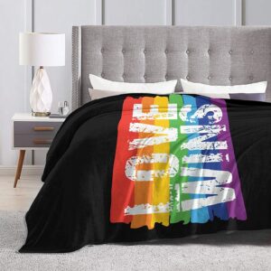 Lgbt Gay Pride Love Wins Flannel Fleece Throw Blankets For Bed Sofa Living Room Soft Blanket For Lesbian 2