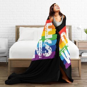 Lgbt Gay Pride Love Wins Flannel Fleece Throw Blankets For Bed Sofa Living Room Soft Blanket For Lesbian 3